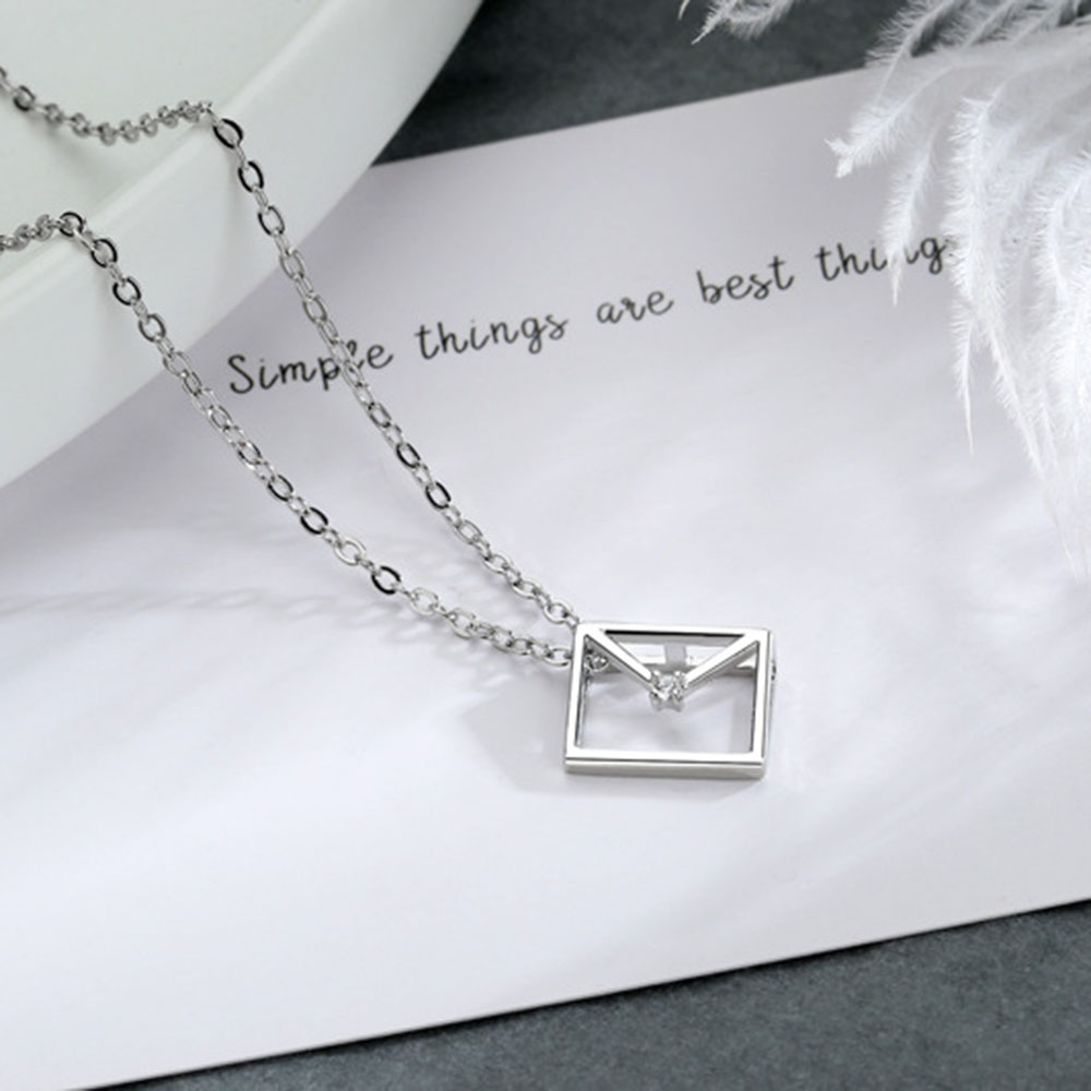 vòng cổ Mặt Vuông Đơn Giản Cho Nữ