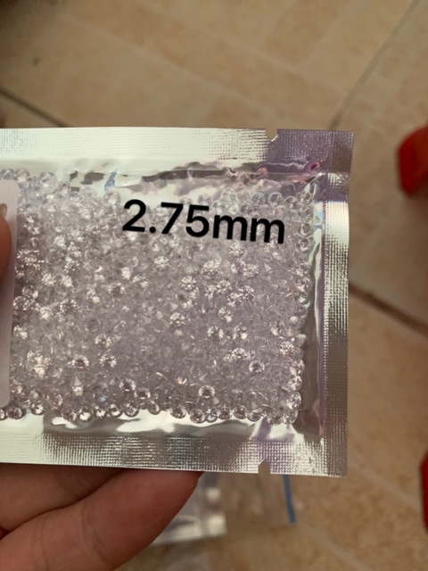 Đá nhân tạo nhọn đính răng 1mm - 3mm