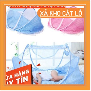 Màn, mùng, nôi chụp cho bé có nhạc- màn chống muỗi cho bé, màn dễ gấp gọn, chất liệu mịn màng , êm ái, thoáng mát cho bé