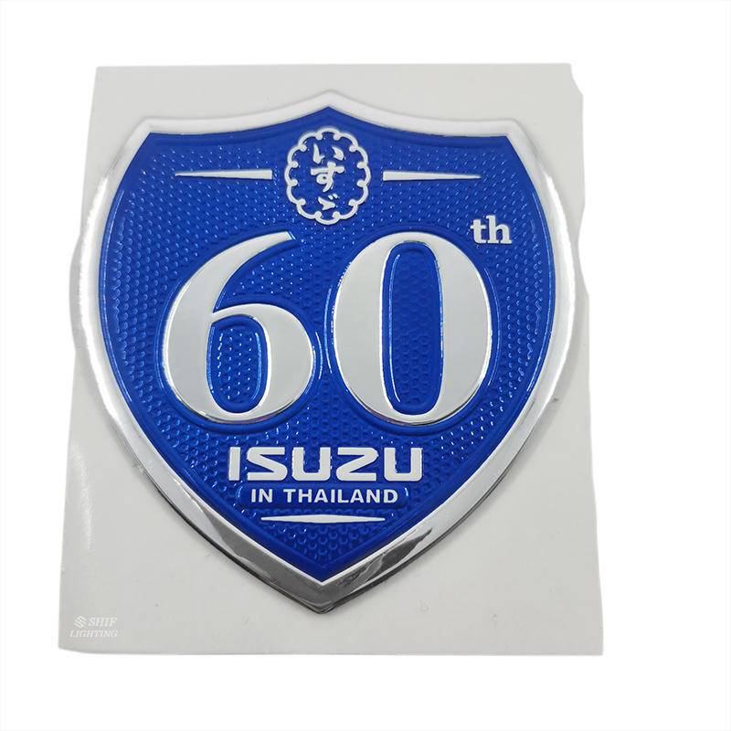 1 Miếng Dán Logo ABS 60TH ISUZU Trang Trí Xe Hơi