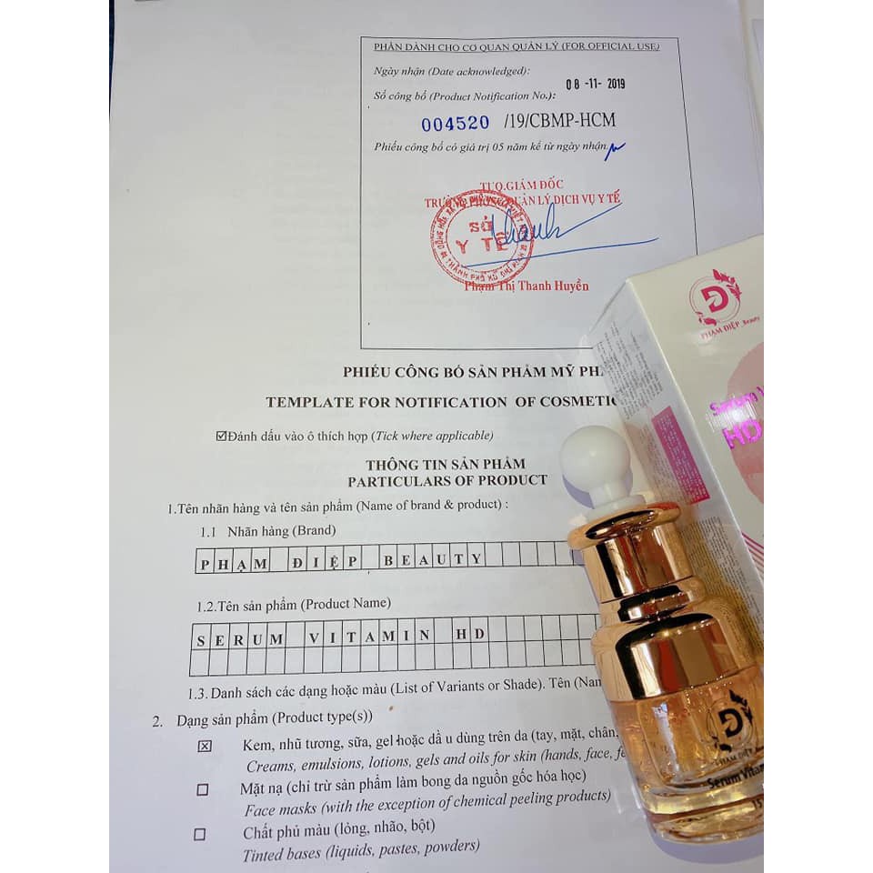 Serum Vitamin HD Phạm Điệp