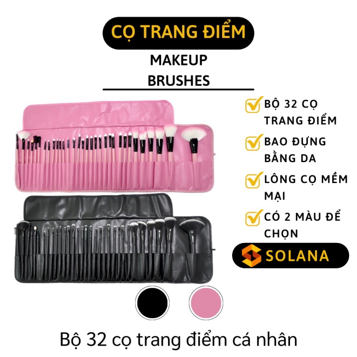 [GIÁ SỈ] Cọ Trang Điểm - Bộ 32 Món Cọ Tang Điểm, Makeup Cá Nhân - Má Hồng, Đánh Khối, Đánh Mắt 3301