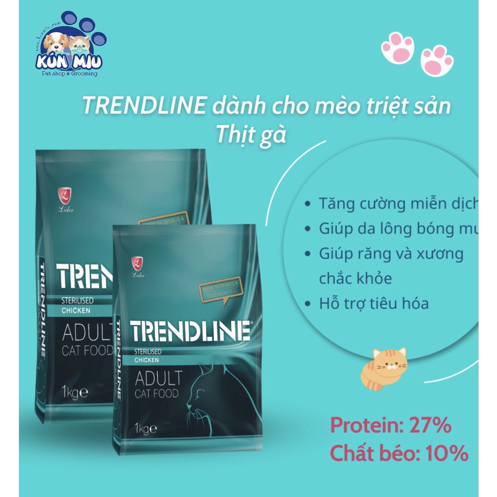 Thức ăn cho mèo Cats eye Kitten and Cat Hàn Quốc Túi zip 1kg cho mèo trên 3 tháng tuổi Kún Miu Petshop