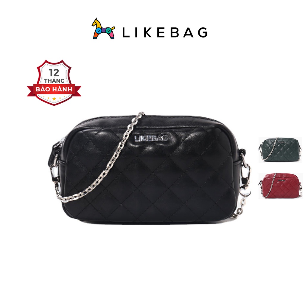 Túi nữ đeo chéo vai dây xích LIKEBAG chất da PU cao cấp chuẩn form 218XK0918 - LIBAGI
