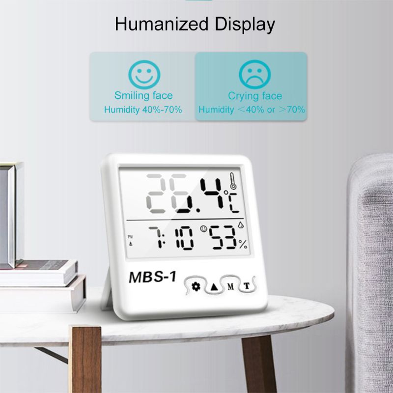 Đồng Hồ Đo Nhiệt Độ Và Độ Ẩm Màn Hình LCD