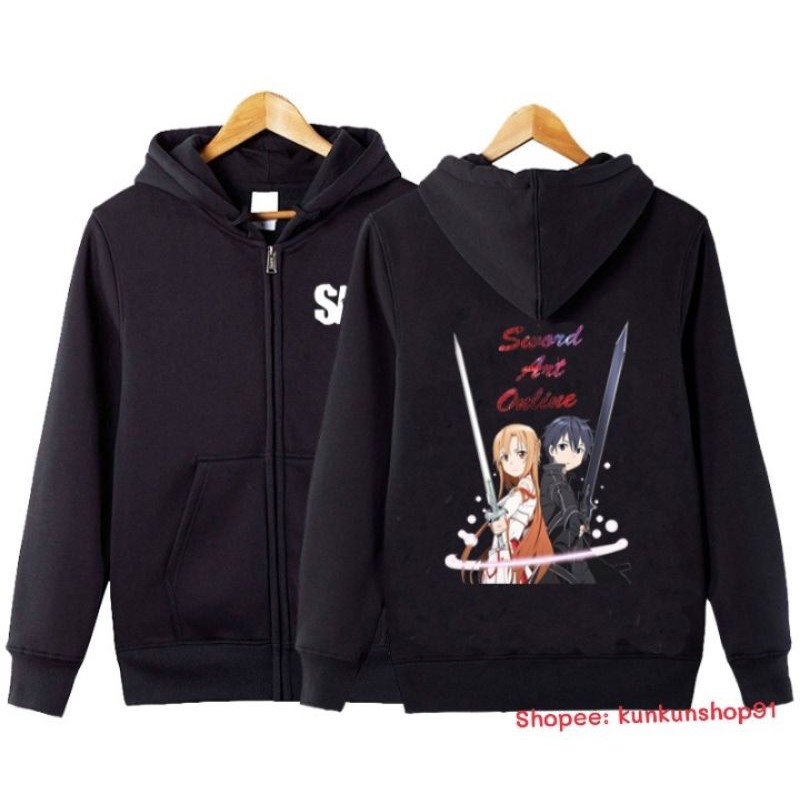 Áo Khoác Nỉ Sword Art  Nam Nữ