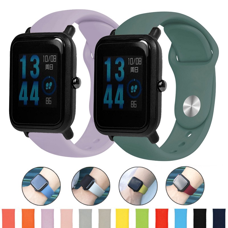 Dây đeo bằng silicon mềm cho đồng hồ thông minh for Xiaomi Huami Amazfit Bip 1S U 20mm