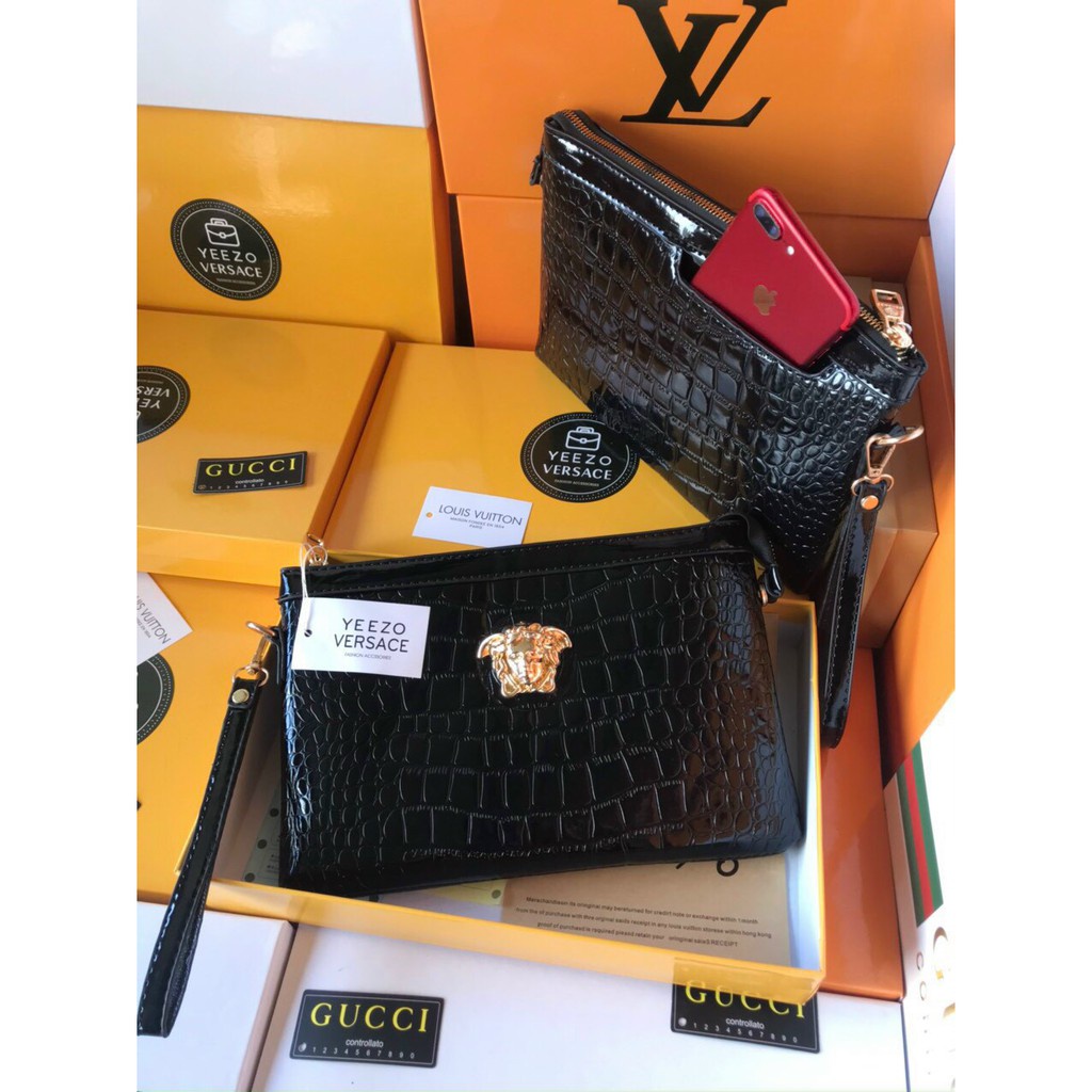 Clutch Cầm Tay Versace Unisex Phong Cách Trẻ Trung