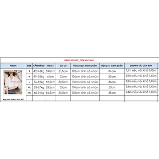 RN216_rập giấy may áo bâu sam nữ
