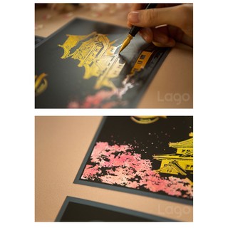 Tranh cạo Hàn Quốc - Ver Sakura