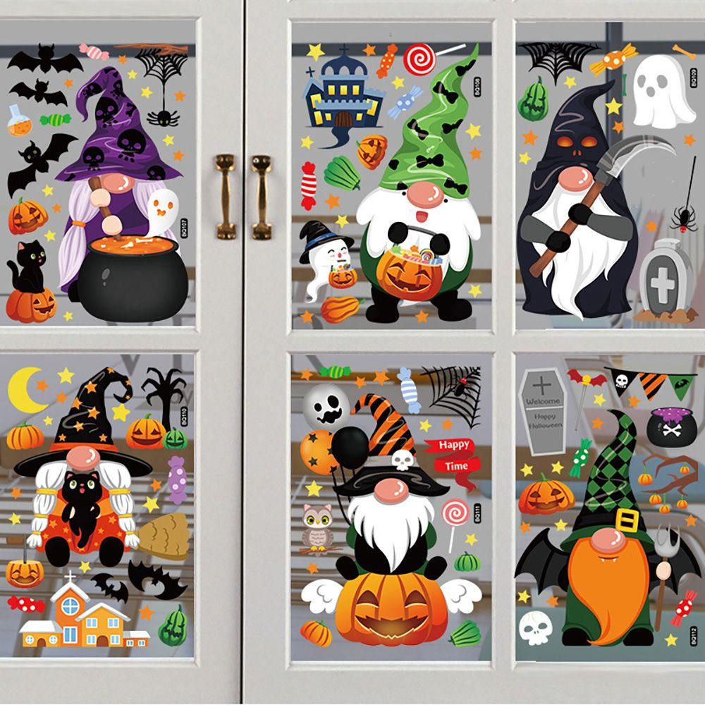 1 SET Sticker Tĩnh Điện Dán Trang Trí Tiệc Halloween