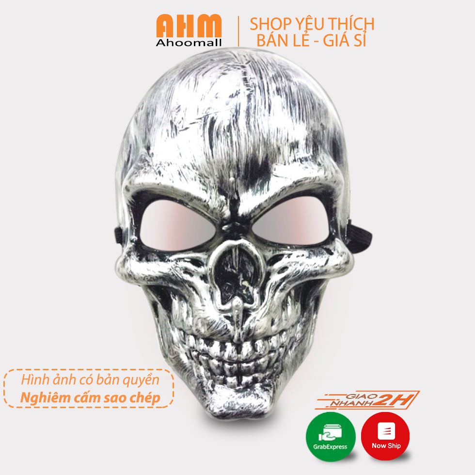 Mặt nạ hóa trang halloween hình đầu lâu A035