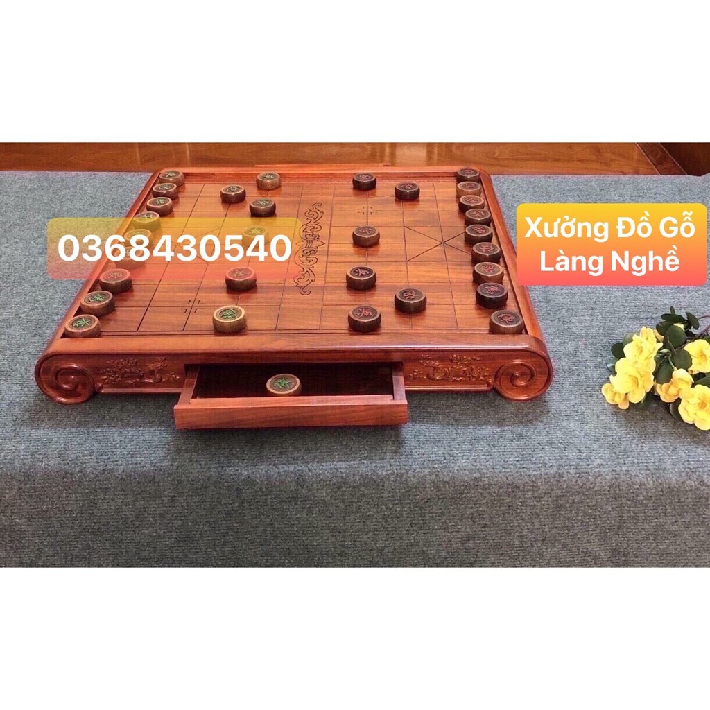 Bàn Cờ Tướng Gỗ Hương Cao Cấp