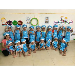 Tạp dề cho bé, tạp dề nấu ăn cho bé ( Ib chọn màu ạ)