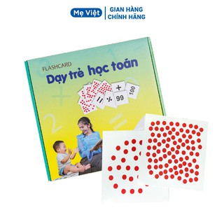 Thẻ Học Toán Thông Minh Cho Bé Glenn Doman Chuẩn Loại To Cứng