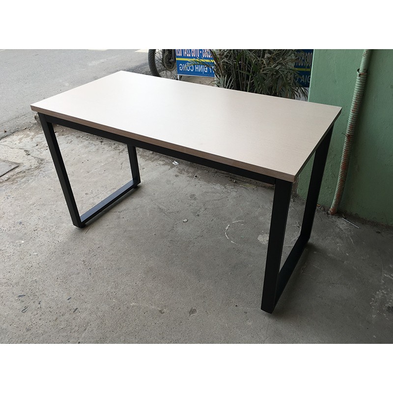 Bàn làm việc chân sắt chữ U - Bàn văn phòng khung sắt