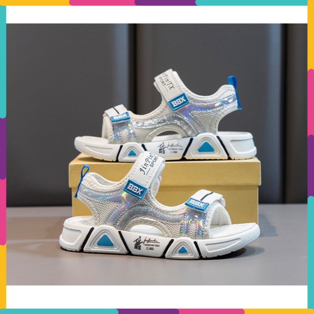 Sandal phong cách Hàn Quốc cho bé trai bé gái sandal trẻ em quai dán đi mềm êm chân