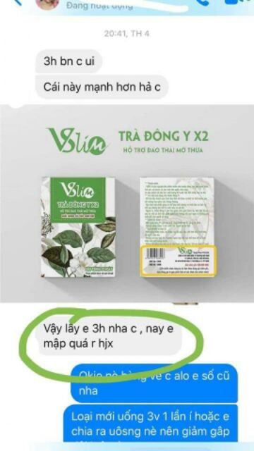 Trà Giảm Cân Đông Y Gia Truyền Vslim X2