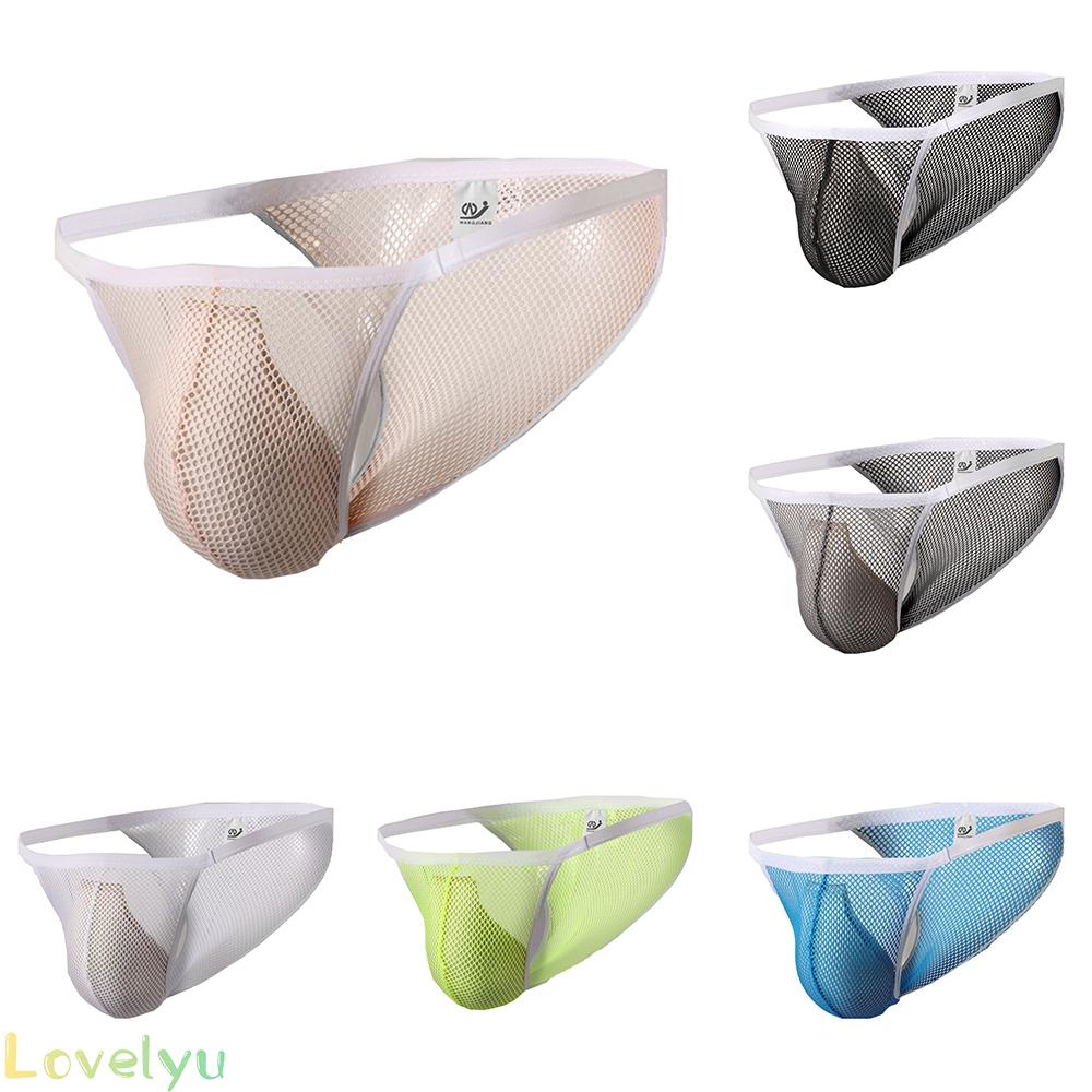 【Ready Stock】Men's Sexy Jockstrap Underwear Quick Dry Mesh Pouch Backness Briefs Underpants@New