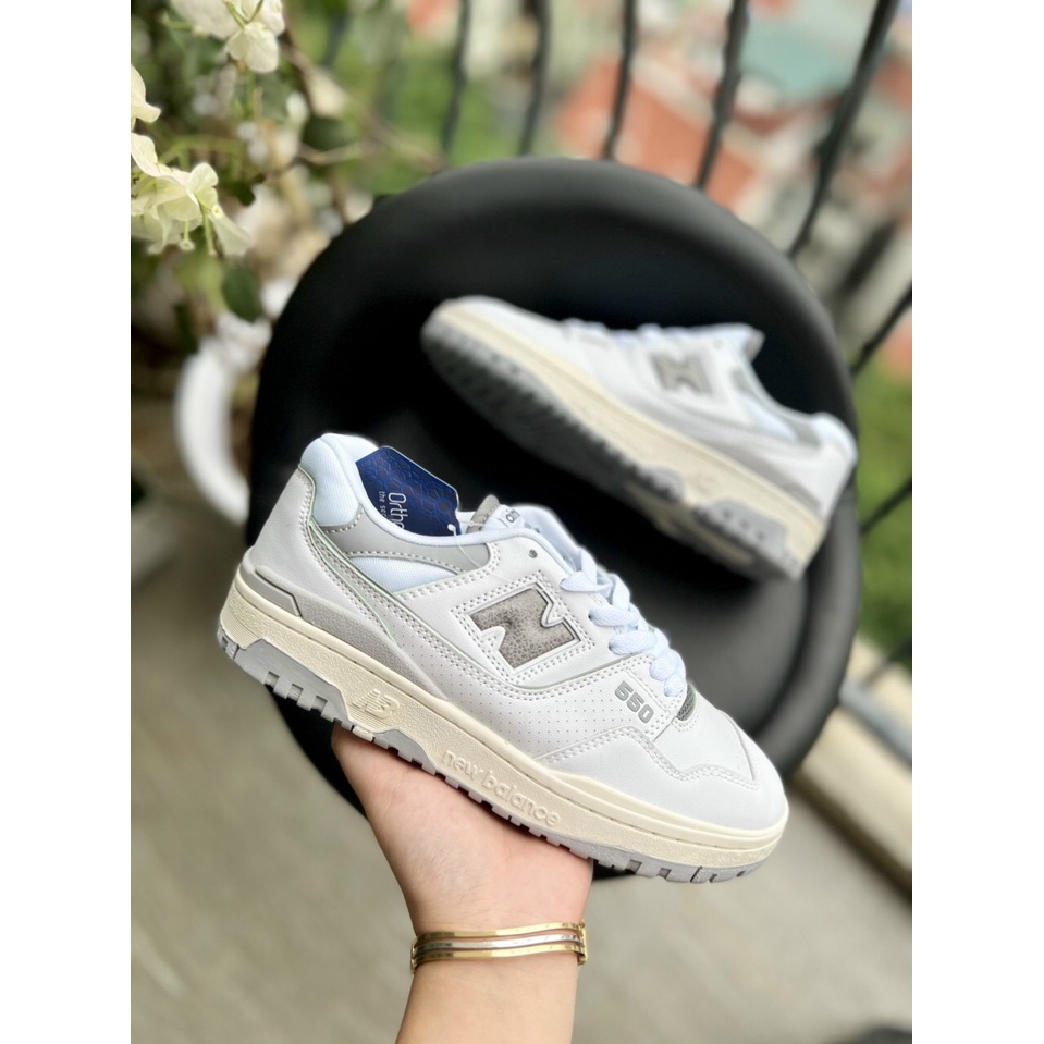 Giày Sneaker NB New 550 White Grey|NB Trắng Xám Siêu CẤp-Ảnh Tự Chụp