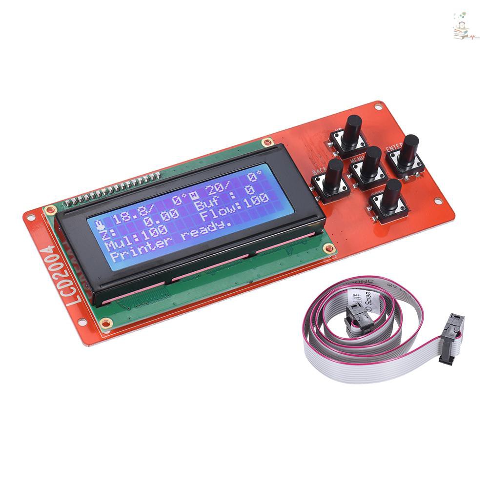 Mô Đun Màn Hình Lcd T ~ G 2004 Với Cáp Kết Nối Chuyên Dụng Cho Ramps 1.4 Arduino Mega Pololu