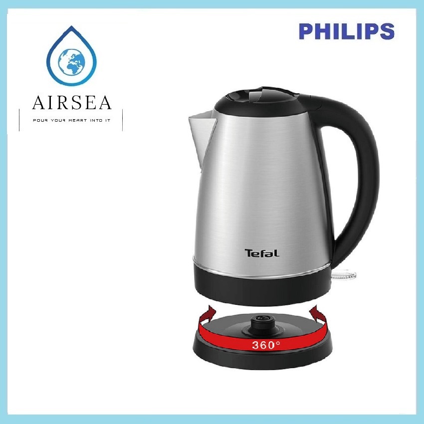 Bình đun siêu tốc Tefal KI800D68 - inox - 1800W, 1.7L