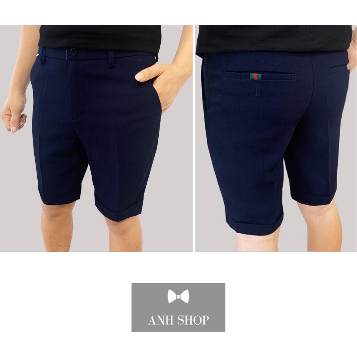 Quần vải nam cao cấp kiểu quần short ngắn, ống bó vừa (7 màu) chất vải co giãn 4 chiều thoải mái | BigBuy360 - bigbuy360.vn