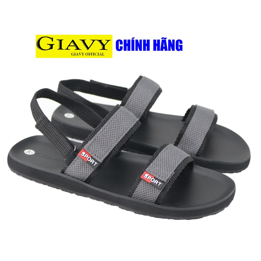 Giày quai hậu nam Giavy quai 2 dây ngang SL543