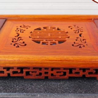 Khay trà gỗ Hương cao cấp chân cuốn