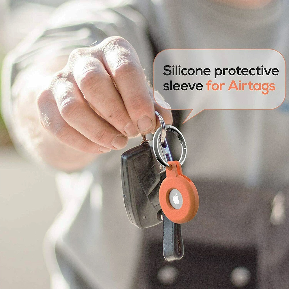 Vỏ Bảo Vệ Hộp Đựng Tai Nghe Apple AirTag Bằng Silicon Chống Thất Lạc