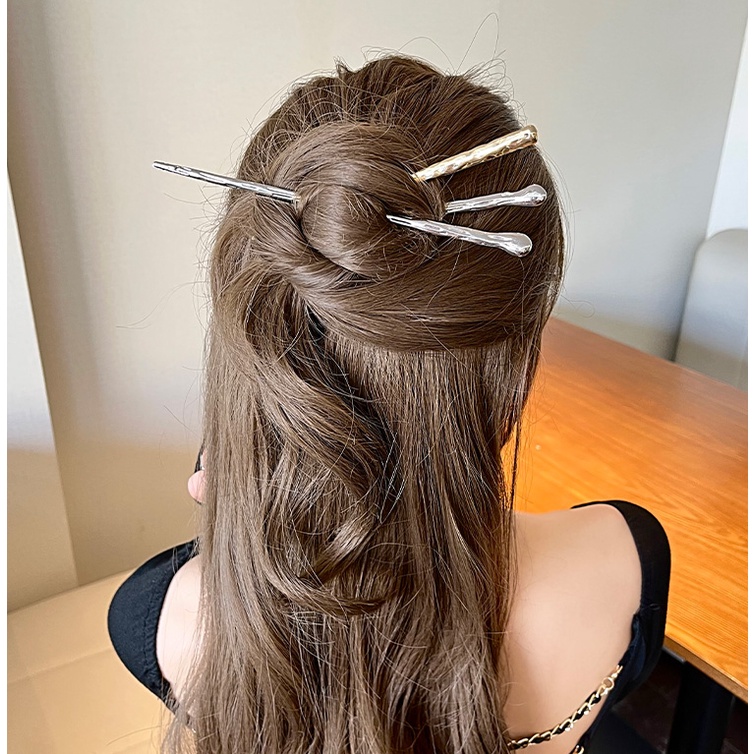 Kẹp Tóc Kim Loại Hình Bướm Phong Cách Trung Hoa