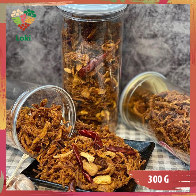 [HN] Khô heo cháy tỏi 300g - Heo Khô Cháy Không Chất Bảo Quản, An Toàn Vệ Sinh - 300g