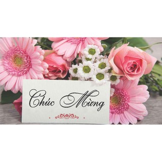 Thiệp chúc mừng 20/10 đính kèm