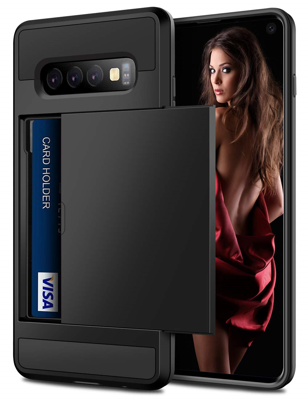 Ốp Điện Thoại Chống Sốc Có Ngăn Đựng Thẻ Cho Samsung Galaxy S10 / S10 5g / S10 Plus / S10E | BigBuy360 - bigbuy360.vn