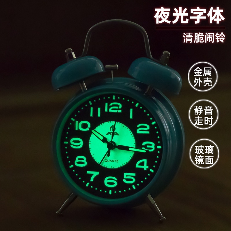 Đồng Hồ Báo Thức Sáng Tạo. Chuông Cơ Khí Đơn Giản Bằng Kim Loại Thời Trang Cho Học Sinh