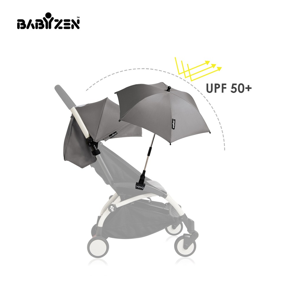 Ô cài xe đẩy BABYZEN YOYO Ghi Silver