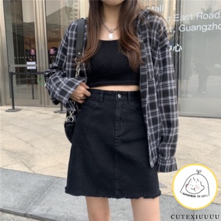 Váy jeans đen ulzzang [ Giá Hủy Diệt ]