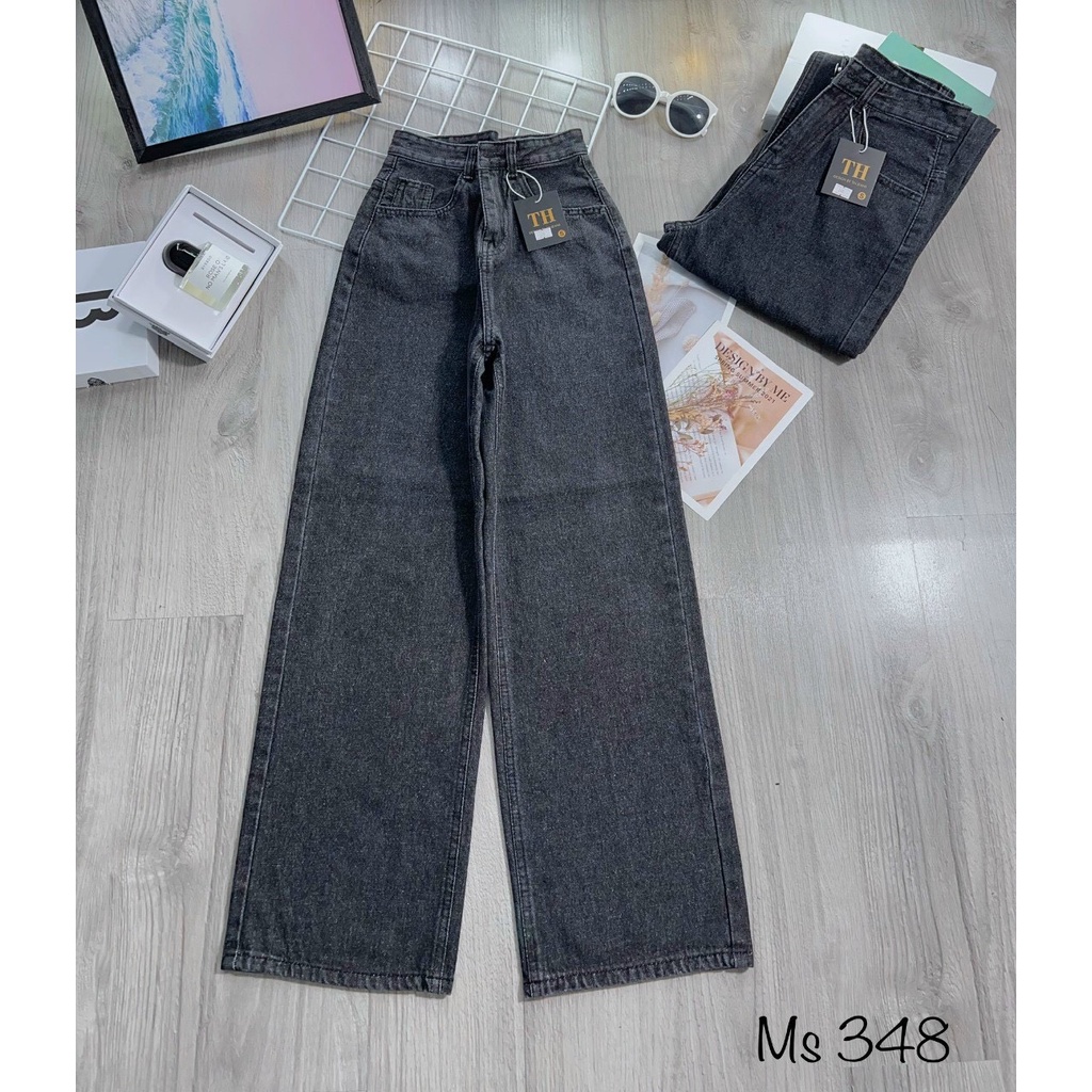 [VIDEO+FREESHIP ] QUẦN JEANS ỐNG RỘNG NỮ LƯNG CAO LAI CUỐN TRƠN XÁM ĐẬM ĐEN MỀM MỊN MÁT PHONG CÁCH ĐỈNH CAO