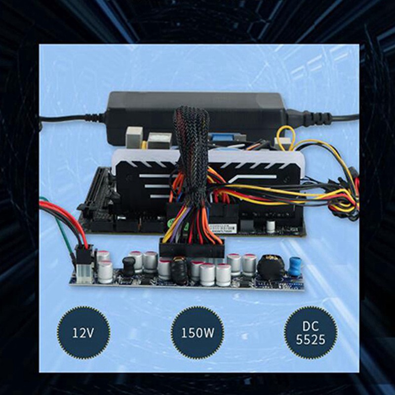 Bộ Cung Cấp Nguồn 12v 150w Dc Atx Pico Atx Switch Psu 24pin Mini Itx Cho Máy Tính