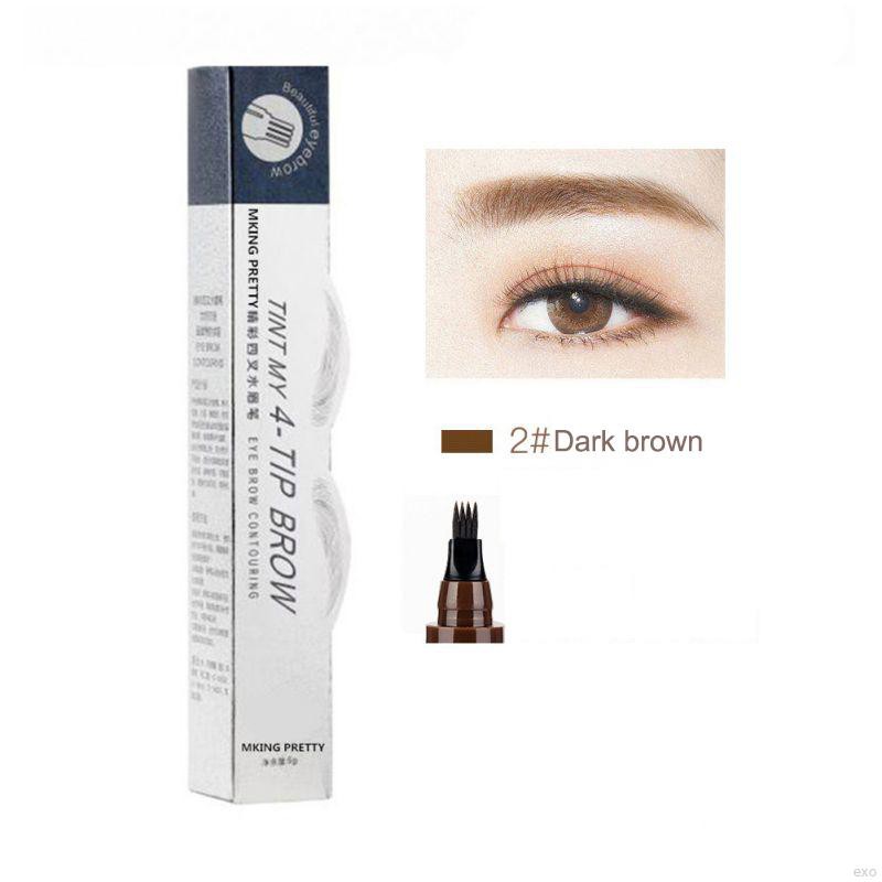 Bút chì kẻ lông mày 4 tia chống nước lâu trôi