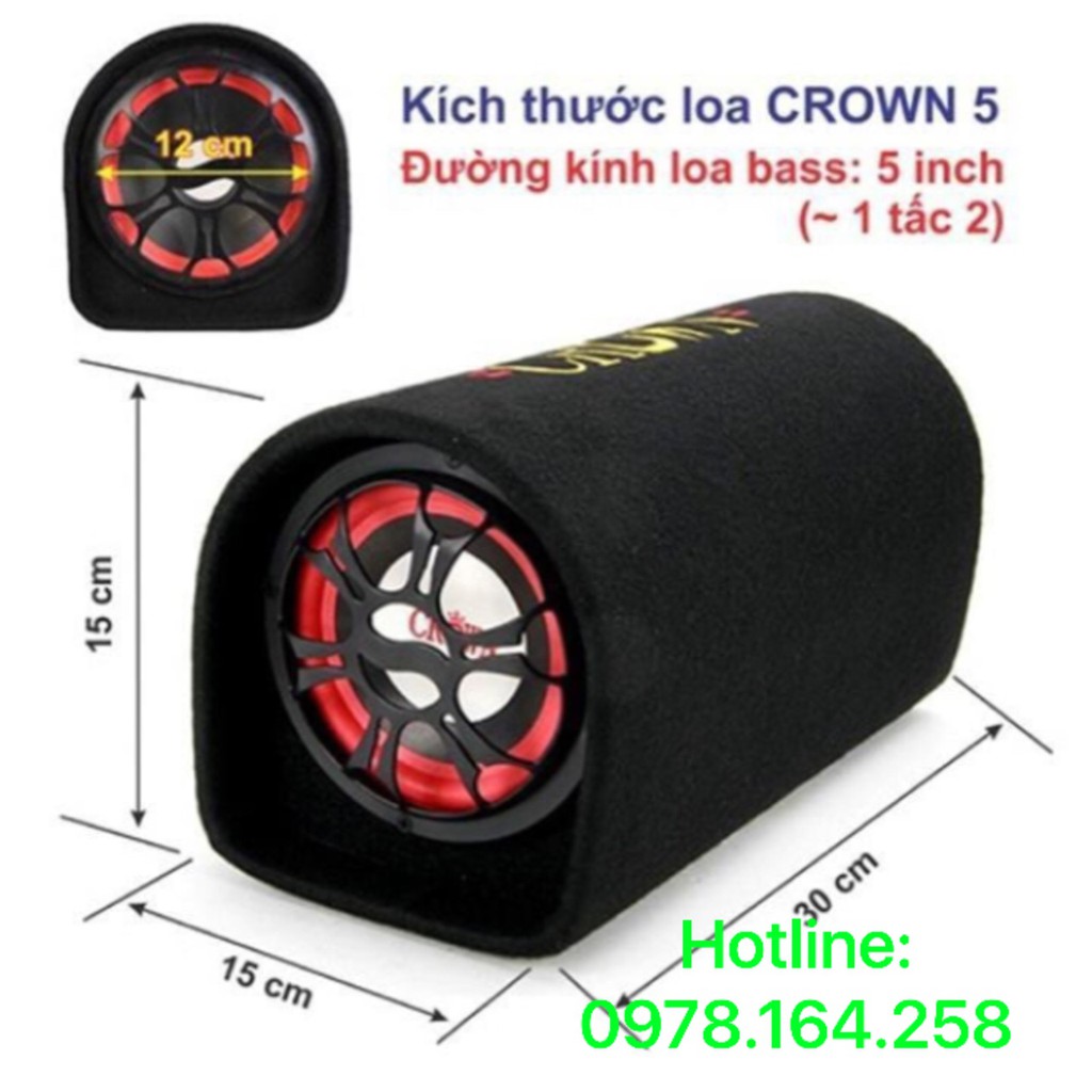 Loa Crown 5 tròn