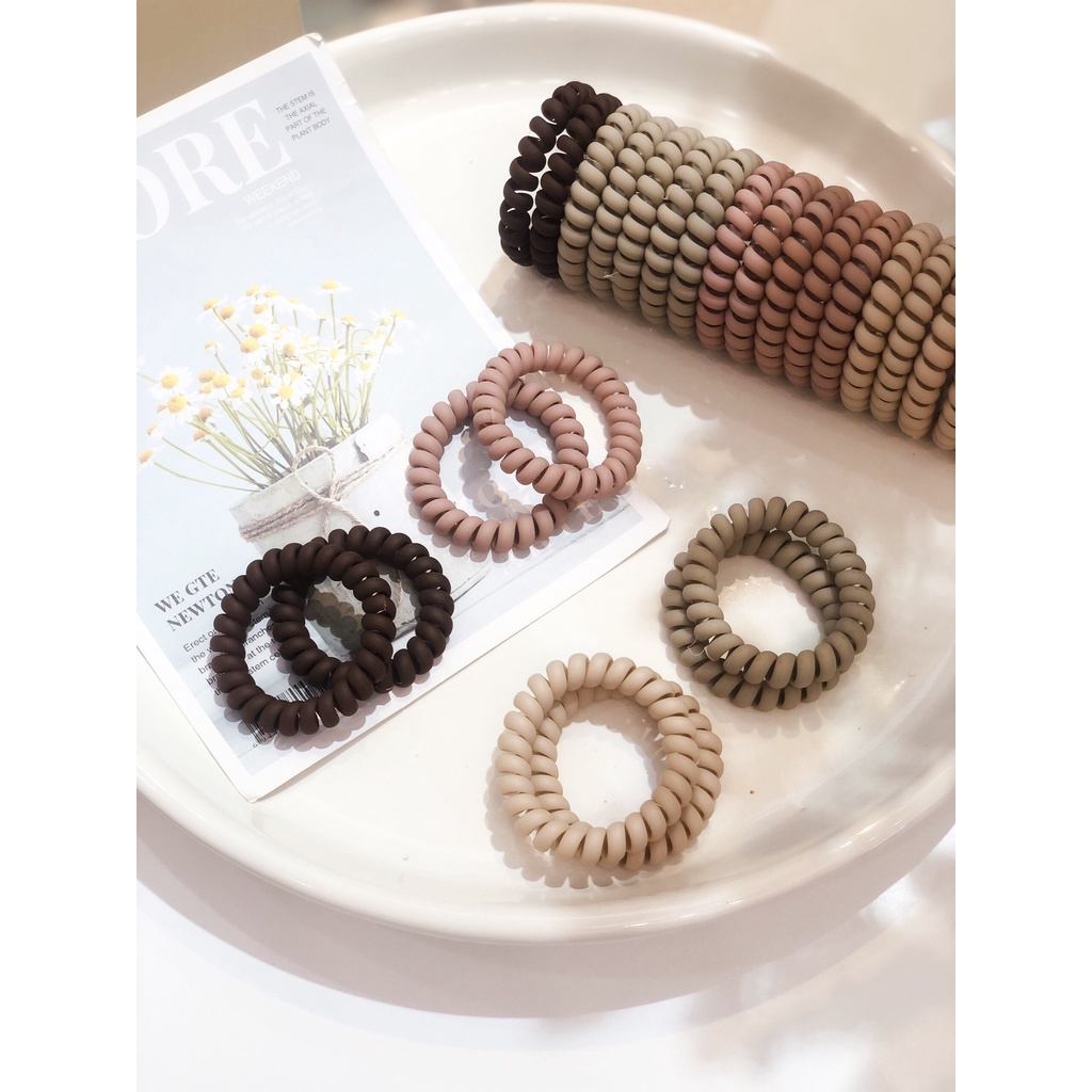 [Set 2 Cái] Cột Tóc Lò Xo Nữ Siêu Co Giãn ERASHOP - Chống Gãy Rụng Tóc, Siêu Rẻ Đẹp