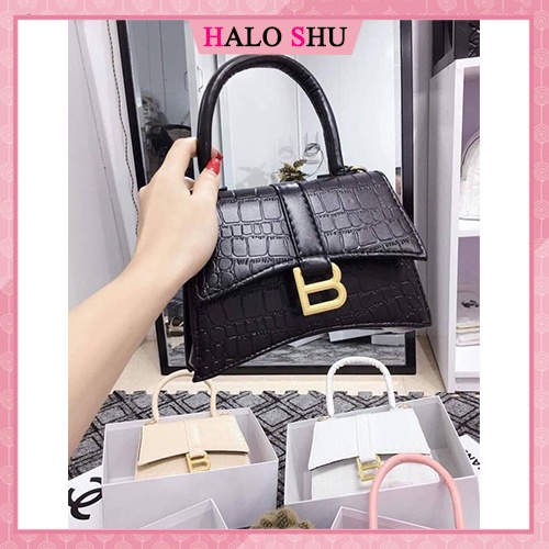 Túi xách tay, đeo chéo khoá chữ B Ngọc Trinh HALO SHU MÃ DX019
