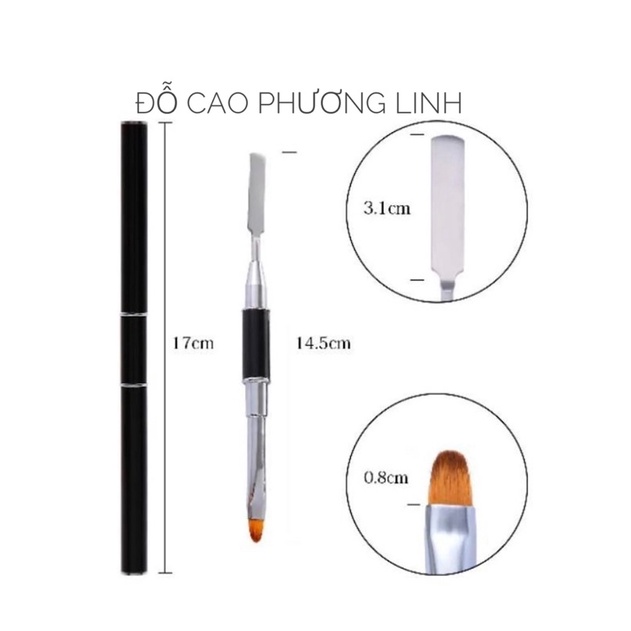 Cọ Đắp Gel 2 Đầu - Làm Gel Gôm