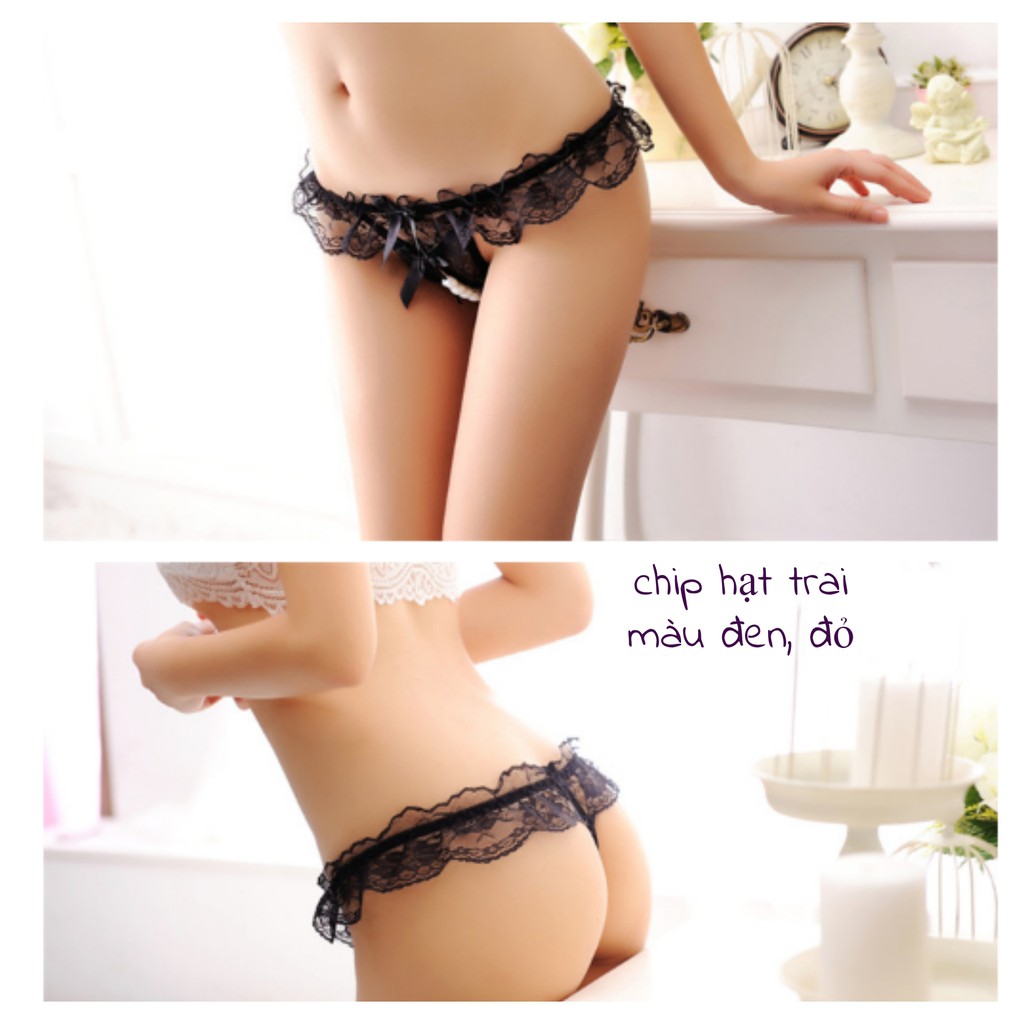 Quần chip lọt khe dây hạt quyến rũ
