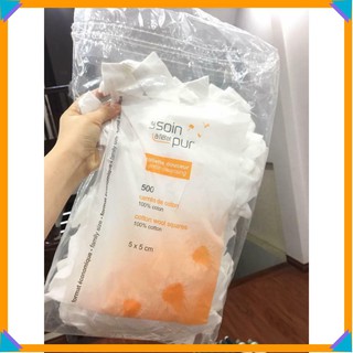 Bông tẩy trang Tetra Pháp 500 miếng