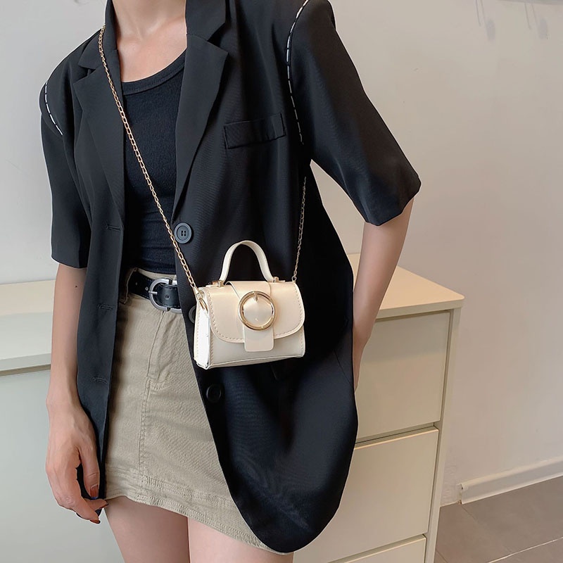 Túi kẹp nách IELGY hình vuông cỡ nhỏ phong cách retro ngọt ngào cho nữ