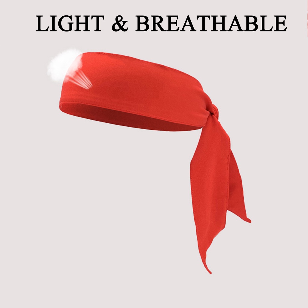 Băng đội đầu thấm hút mồ hôi che tóc dùng chơi thể thao tập yoga ngoài trời 10 màu sắc lựa chọn