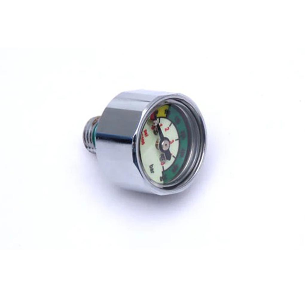 Đồng Hồ Đo Áp Suất Không Khí 350 Bar Bằng Đồng Thau Mạ Điện Chuyên Dụng Cho Bình Lặn Ngoài Trời