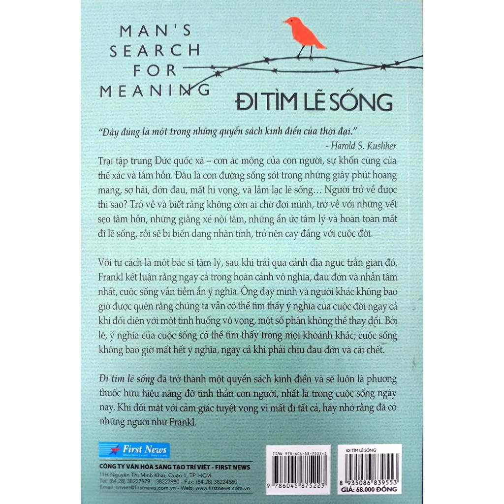 Sách - Đi Tìm Lẽ Sống (Tái Bản 2019) - Tặng kèm bookmark